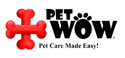 Pet Wow logo; pet care made easy